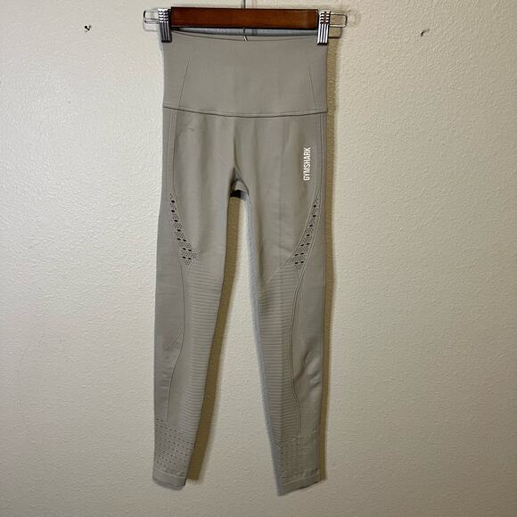Gymshark Gray Seamless 7/8 Leggings Size XS - Picture 1 of 4